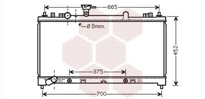 VAN WEZEL Radiaator,mootorijahutus 27002220